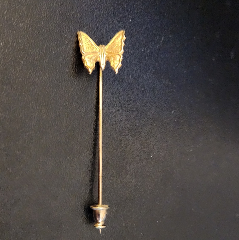 Gold Filled Butterfly Stick Pin